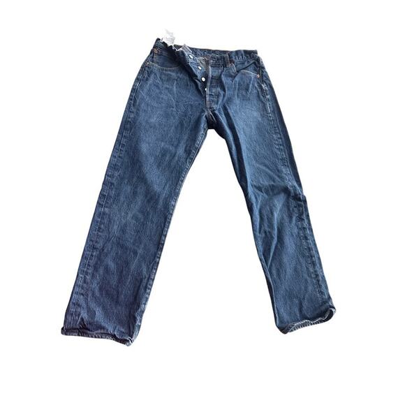 Levi’s 501 Original Fit Jeans – Men’s 34x32 – Medium-Dark Wash, 100% Cotton - Picture 3 of 5